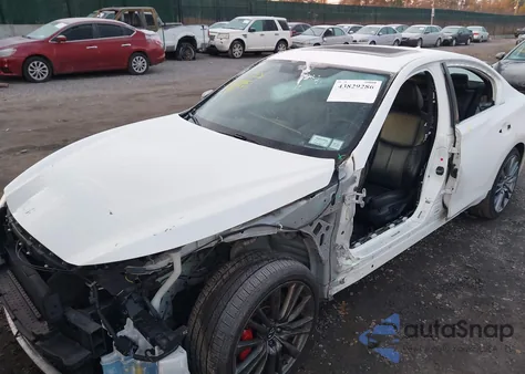 2018 Infiniti Q50 3.0T Red Sport 400 из США, поврежденный, VIN JN1FV7AR7JM700144